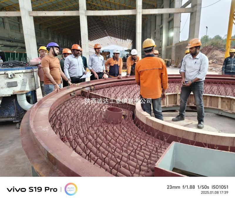 印度礦渣棉保溫爐項目安裝工程進(jìn)行時