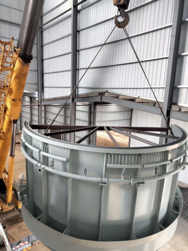 我公司臨沂熱熔渣調(diào)質(zhì)爐項(xiàng)目現(xiàn)場(chǎng)安裝順利推進(jìn) 助力企業(yè)綠色高效發(fā)展