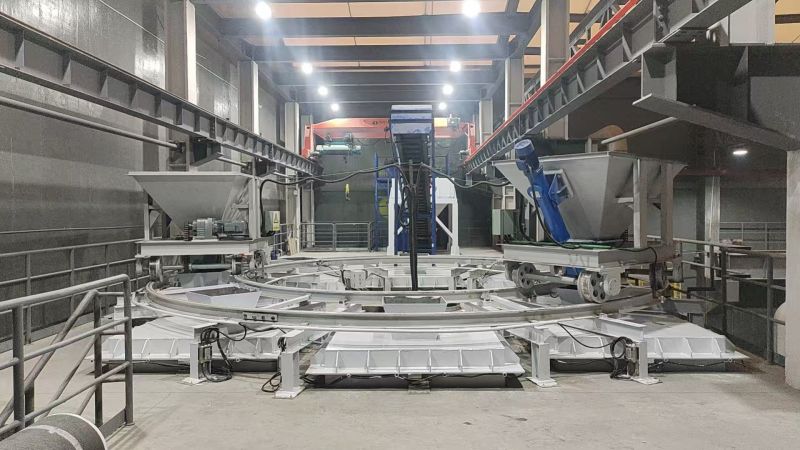 樂(lè)爾冷渣爐項(xiàng)目雙車(chē)加料不間斷